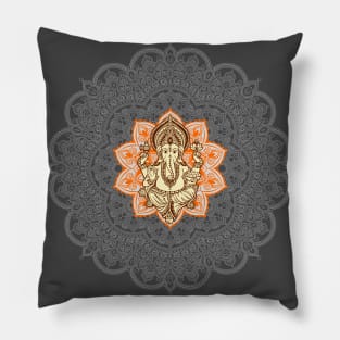 Ganesh Mandala Design Pillow