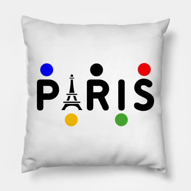 Paris olympics Pillow by Nicostore