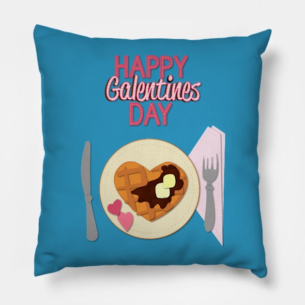 Galentine's Day Valentine's Day Pillow by nomadearthdesign