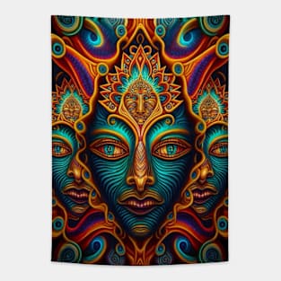 Strange Faces Tapestry