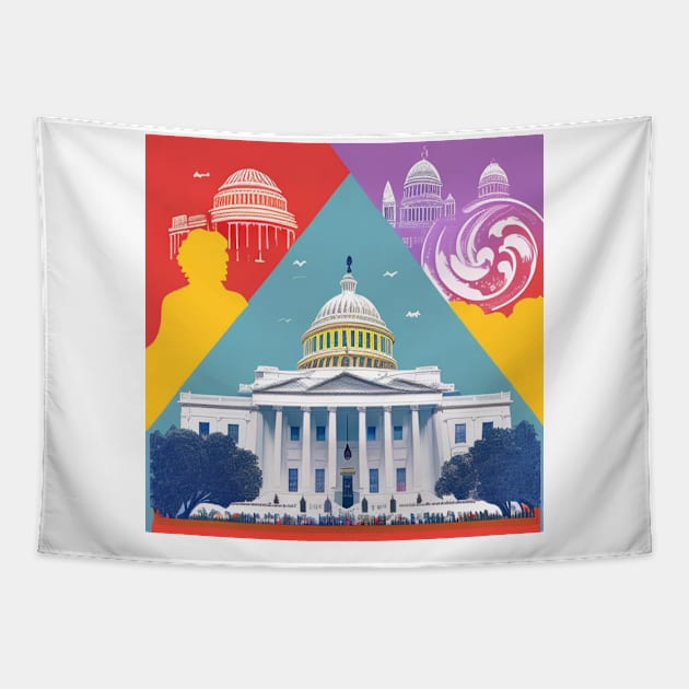 Washington DC Tapestry by Quixotic Oasis