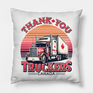 Thank You Truckers Canada Pillow