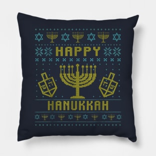 Hanukkah Happy Christmas Pillow