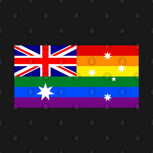 Australia LGBTQ Pride Flag, v2 by popkulturniy