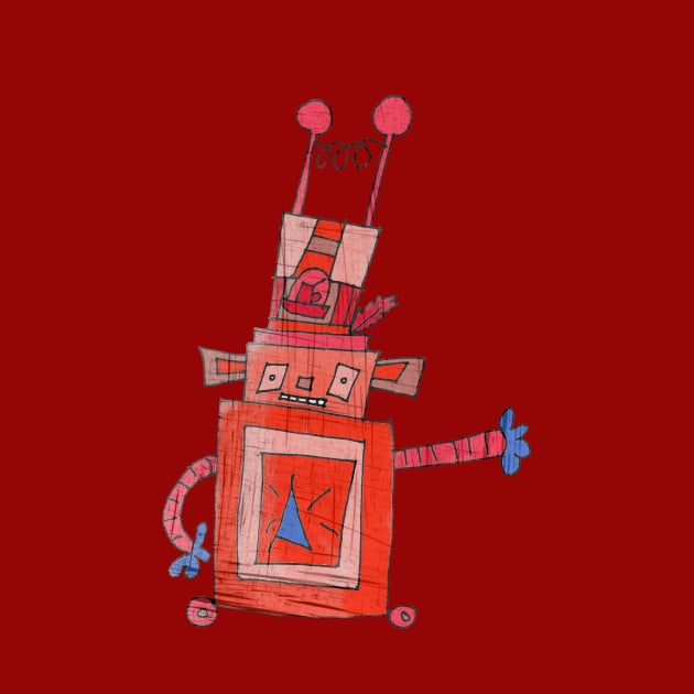 Robot red by AgniArt