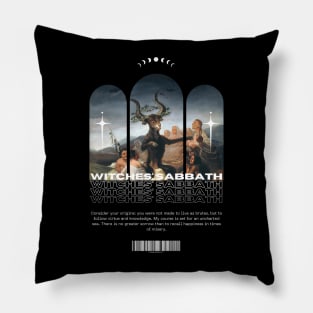 witches' sabbath art painting streetwear Pillow