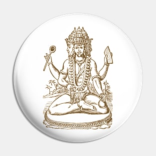 Brahma Indian Deity - God Pin