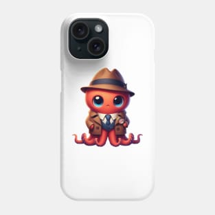Cute Octopus Detective Phone Case