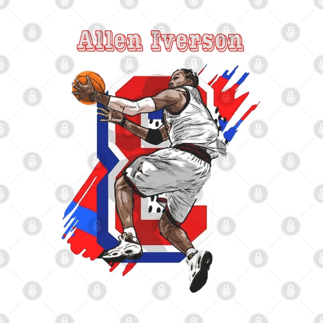 LEGENDARY PHILLY ALLEN 76ers by LuckYA