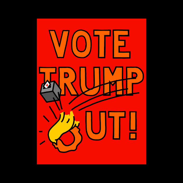 VOTE TRUMP OUT (BALLOT BOX) by SignsOfResistance