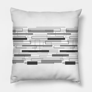 rectangles, outlines, stripes Pillow