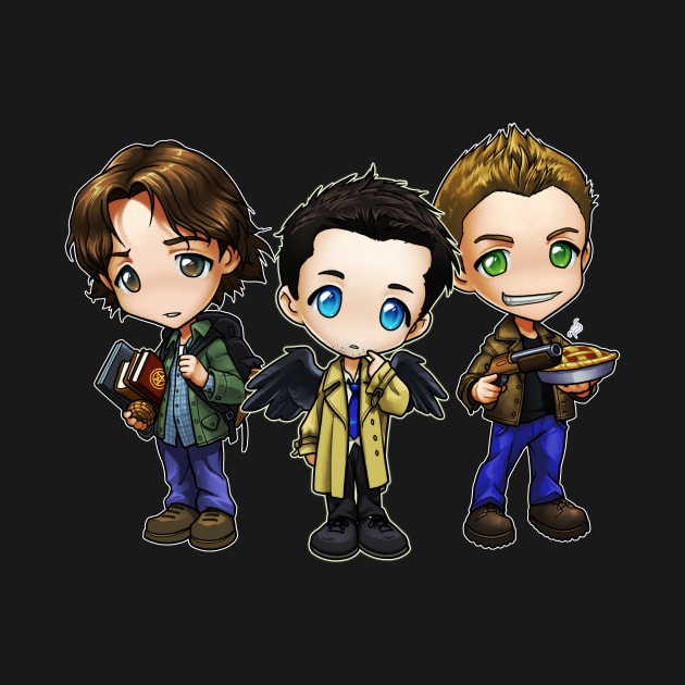 Chibi Team Free Will by theghostfire