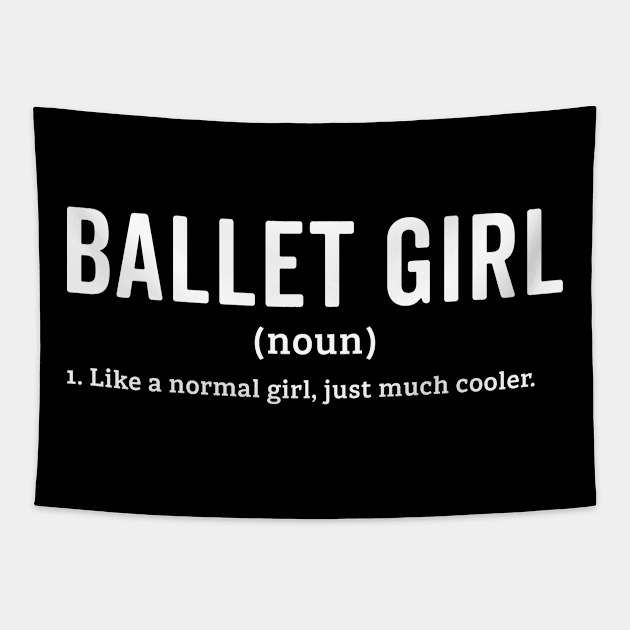 Ballet girl Funny Dancing Tapestry by unaffectedmoor