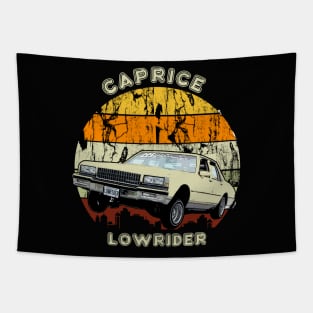 Caprice LOWRIDER Retro SunSet distressed City Tapestry