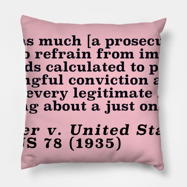 Berger v. United States Pillow by ericamhf86