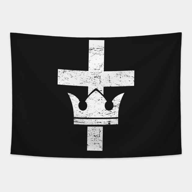 Knights Templar Cross & Crown Tapestry by MeatMan