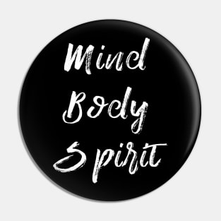 Mind Body Spirit Pin