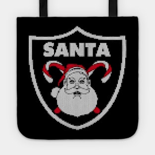 santa face ugly christmas Tote