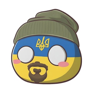 Ukraineball Countryball Budanov Polandball T-Shirt