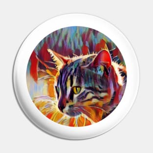 Daring floppy cat Pin