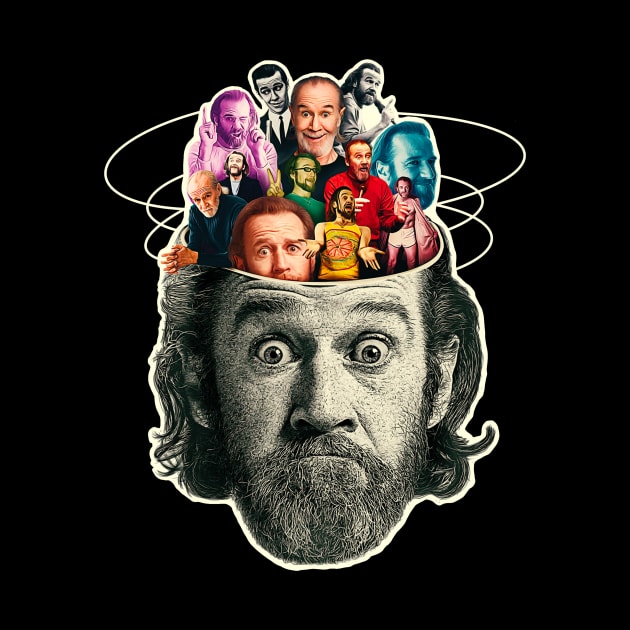 george carlin by MustGoon