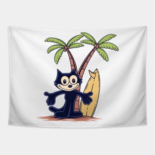 felix the  cat surf summer vacation Tapestry