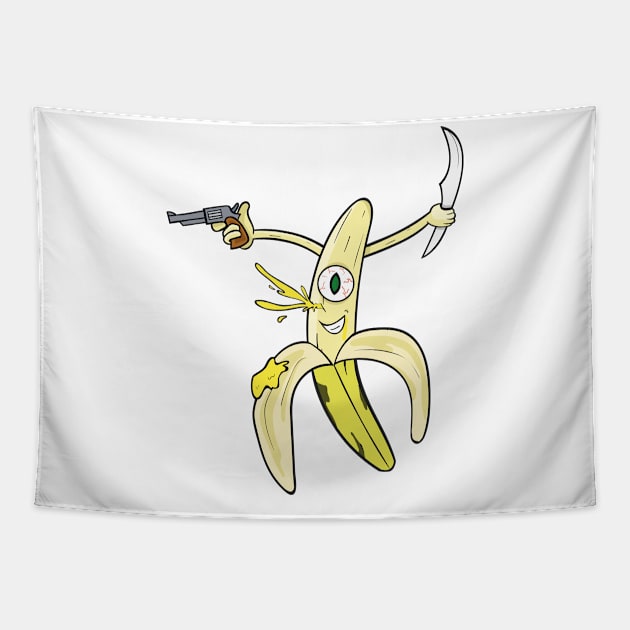 Banana Killer Tapestry by Artmel