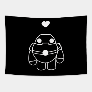 I love Robots Tapestry