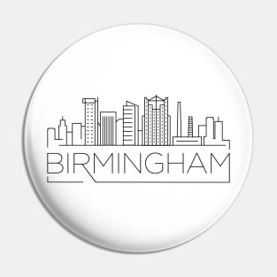 Birmingham Minimal Skyline Pin