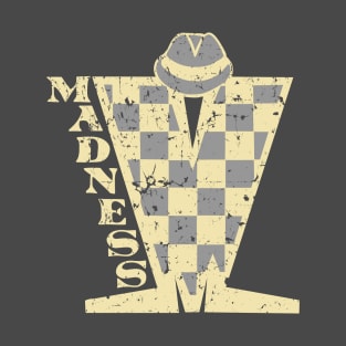 Madness Vintage Checkerboard Cream & White T-Shirt