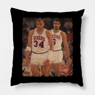 Charles Barkley and Julius Erving Pillow