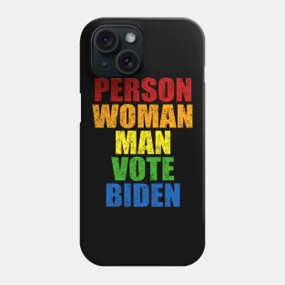 Person Woman Man Vote Biden Phone Case