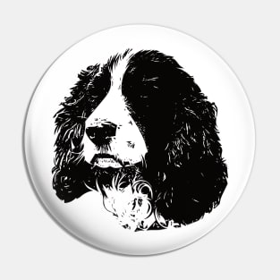 English Springer Spaniel Face Design - A Springer Spaniel Christmas Gift Pin