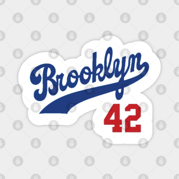Brooklyn Dodgers 42 Magnet by Kelo