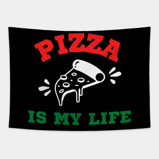 Pizza is my life - Italian Colors Tapestry