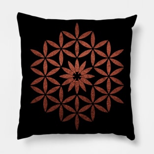 The flower of Life - Copper Pillow