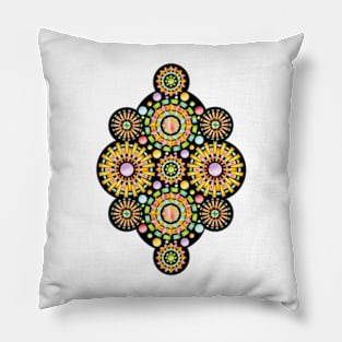 Firework Sorbet Mandalas Pillow