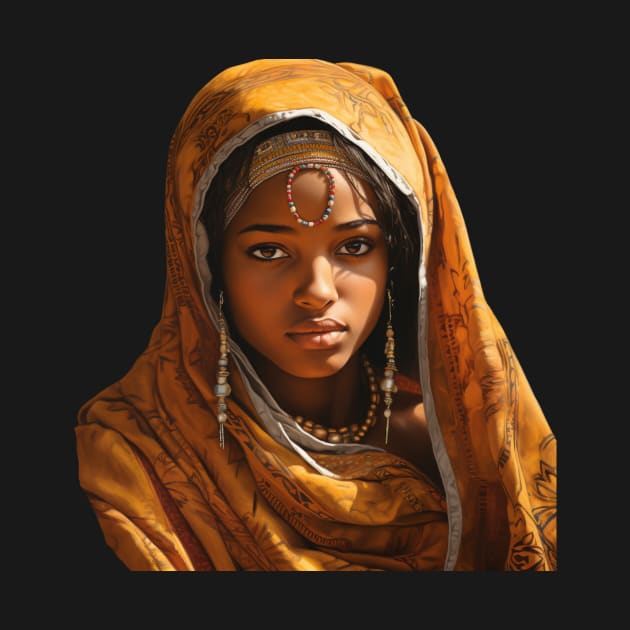 TRIBAL SOMALI GIRL by SHAKIR GAUTAMA 