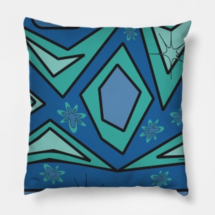 Ethnic background folk african pattern Pillow