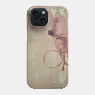 Abstract background illustration with faint circles Phone Case