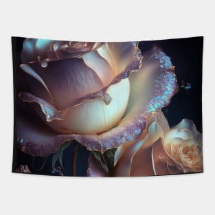 Iridescent pastel roses 6 Tapestry