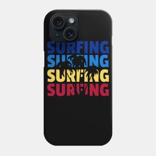 Surfing, Surfing, and Surfing Phone Case