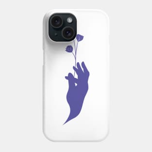 Hand and flowers Phone Case