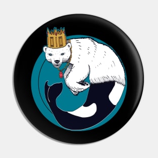 King of the whale-bears Pin