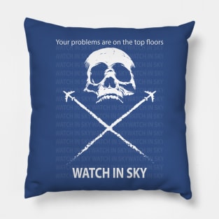 Chemtrails Skull Pillow