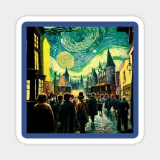 Starry Night in Diagon Alley Magnet