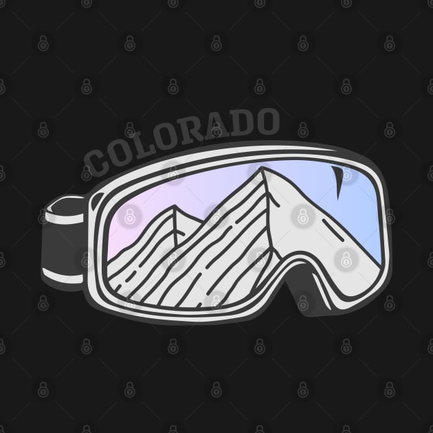 Sunset Mountain Ski Goggles | Colorado by KlehmInTime