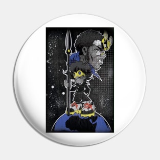 Afro Boy Pin