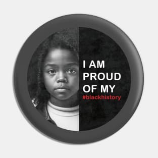 Girl Black History | Black History Month | Black Lives Matter | Juneteenth | Black Pride Pin