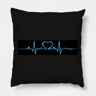 Neon Heartbeat Indicator with Heart Pillow